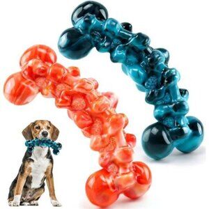 Large Dog Chew Toys: 2 Pack Dog Toys for Aggressive Chewers NEW
